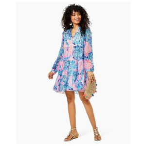 Lilly Pulitzer Sarita Swing Dress In Resort White Sway 6